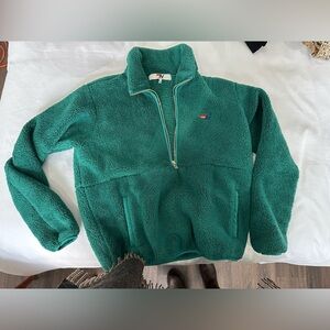 Aviator Nation TEDDY UNISEX HALF ZIP JACKET - AMAZON